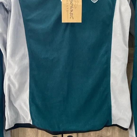 Horseware Ireland Fiona Half Zip Fleece Storm Green Women’s Size Large - Picture 2 of 16